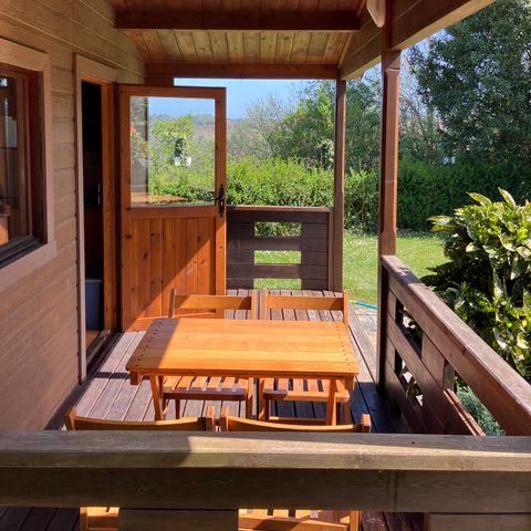 Bungalow 4 personen - Bungalow Basic Family Litera (stapelbed)