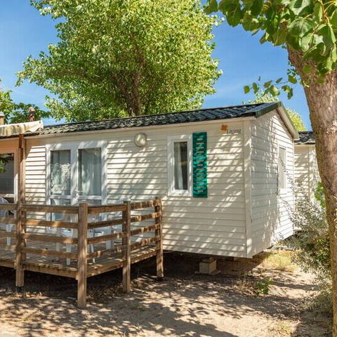 Stacaravan 6 personen - Comfort | 3 slaapkamers | 6 pers | Verhoogd terras | Airconditioning