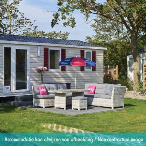 Stacaravan 4 personen - Elégance 2 slaapkamers (4 pers) terras