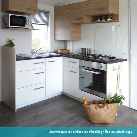 Stacaravan 4 personen - Elégance 2 slaapkamers (4 pers) terras