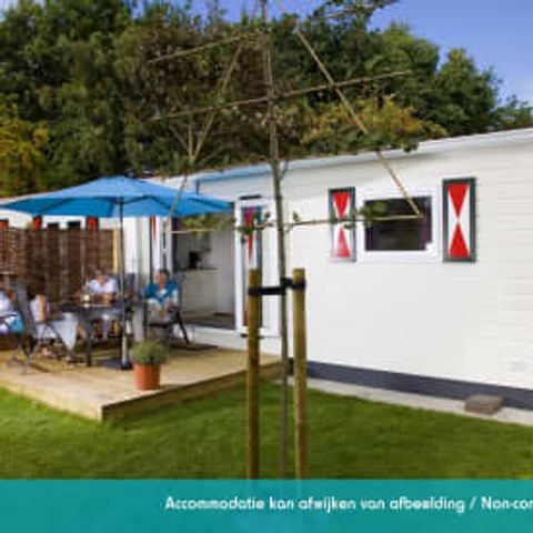 Stacaravan 4 personen - Stacaravan Esprit 2 slaapkamers terras (4 slaapplaatsen)