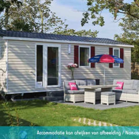 Stacaravan 4 personen - Elégance 2 slaapkamers (4 pers) terras