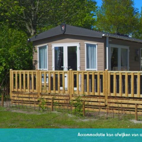 Stacaravan 6 personen - Chalet groot 3 slaapkamers met terras (6 personen)