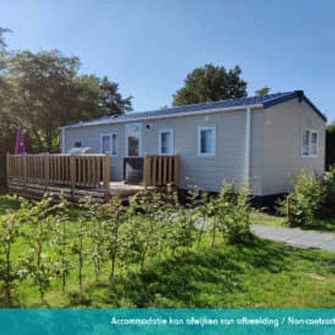 Stacaravan 6 personen - Elégance 3 slaapkamers (6 pers) terras
