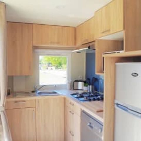 Stacaravan 6 personen - Elégance 3 slaapkamers (6 pers) terras