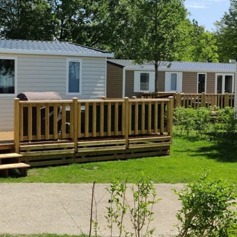 Stacaravan 4 personen - Elégance 2 slaapkamers (4 pers) terras