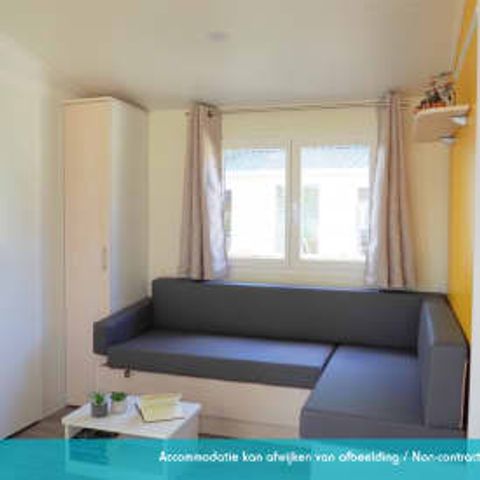 Stacaravan 4 personen - Stacaravan Elégance 2 slaapkamers terras