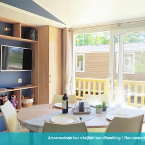 Stacaravan 6 personen - Elégance 3 slaapkamers (6 pers) terras