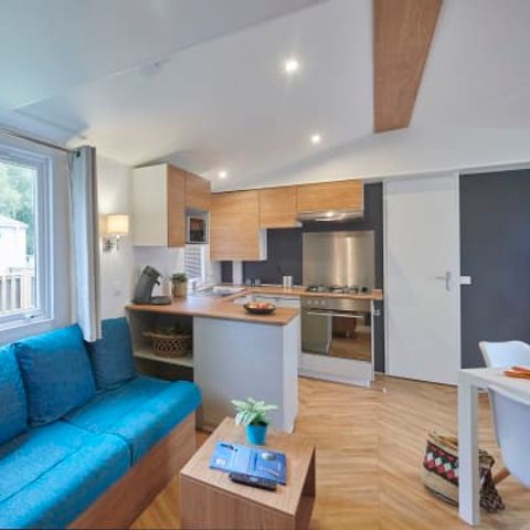 Stacaravan 6 personen - Excellence 3 kamers met terras (6 personen)