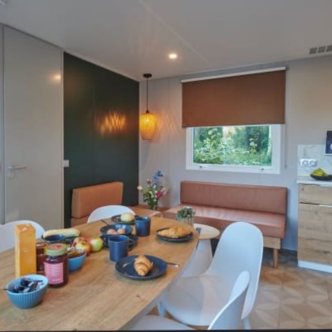 Stacaravan 6 personen - Elegance 3 slaapkamers (6pers) met terras
