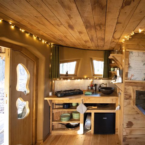 UNIEKE ACCOMMODATIE 4 personen - Tiny house Hobbit met hottub