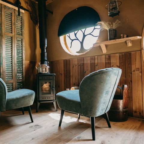 UNIEKE ACCOMMODATIE 6 personen - Tiny house Hobbit met hottub