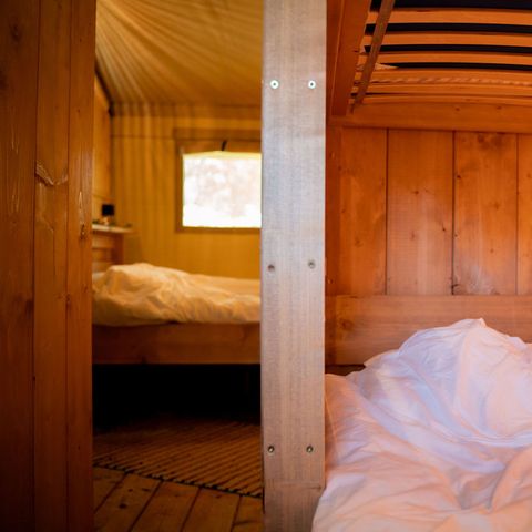 Safaritent 4 personen - incl. sanitair