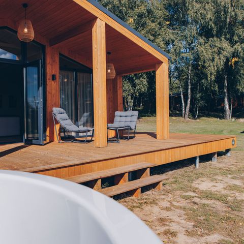 Lodge 4 personen - Beach View Scandi met hottub