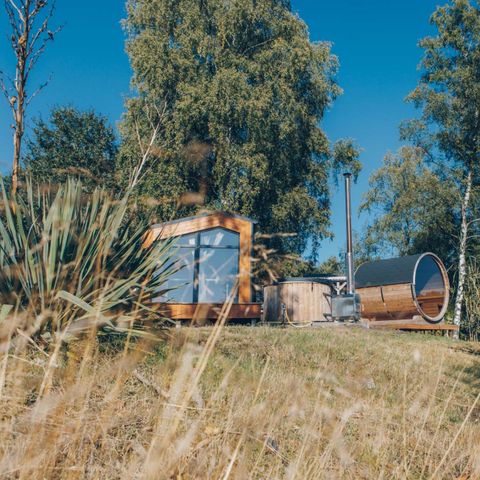 Lodge 6 personen - Lake View Scandi met Hottub & Sauna