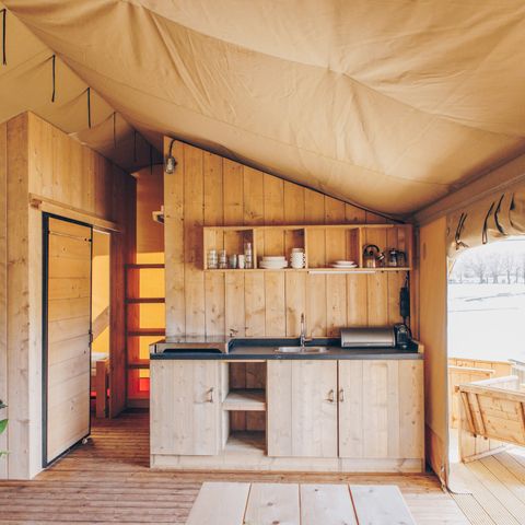 Lodge 6 personen - Glamfield Premium met hottub