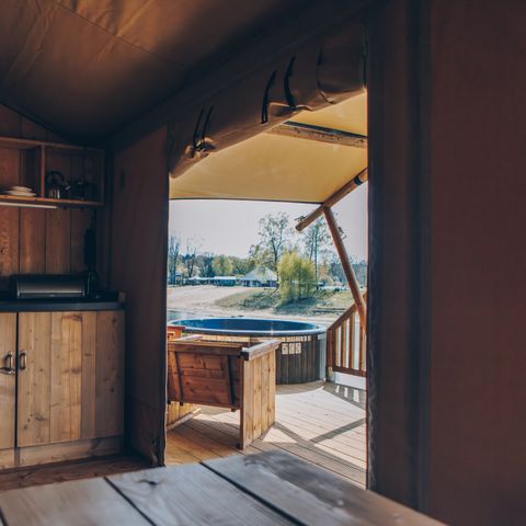 Lodge 6 personen - Glamfield Premium met hottub