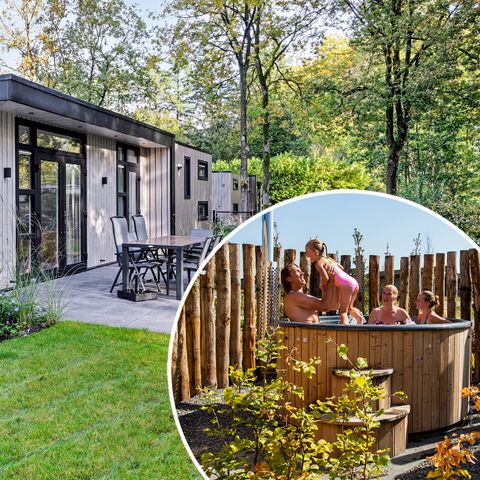 Bungalow 6 personen - Bosvlucht Wellness (Hottub)