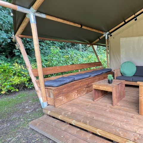 Safaritent 5 personen - incl. toilet