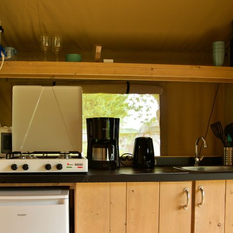 Safaritent 6 personen - met uitzicht