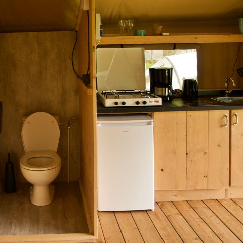 Safaritent 6 personen - met toilet