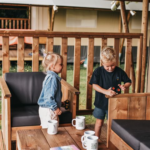 Safaritent 6 personen - met toilet