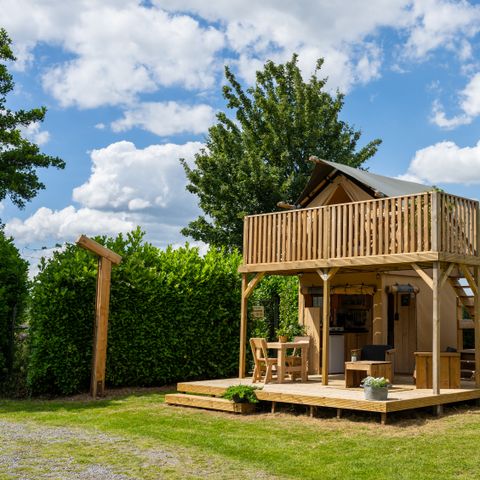 Safaritent 2 personen - incl. sanitair