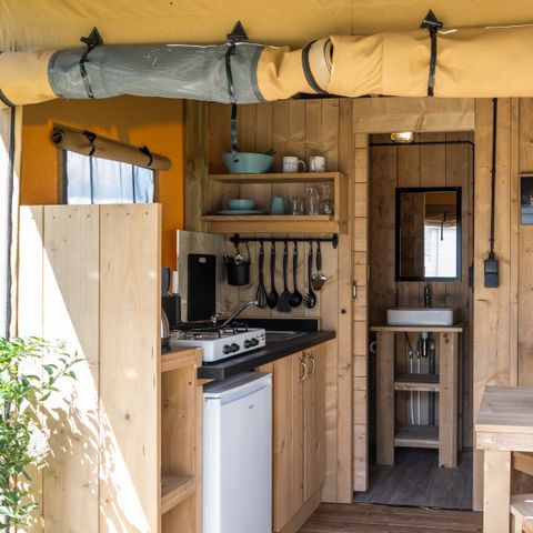 Safaritent 2 personen - incl. sanitair