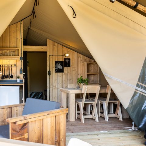 Safaritent 4 personen - incl. sanitair