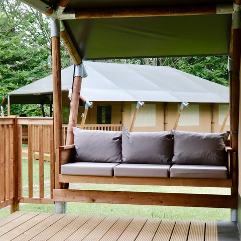 Safaritent 6 personen - incl. sanitair