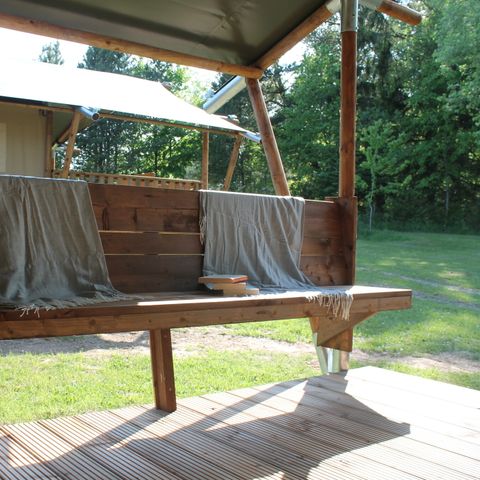 Safaritent 4 personen - incl. sanitair