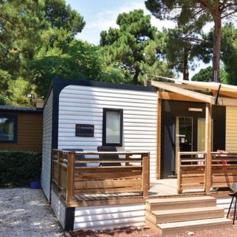 Stacaravan 4 personen - Mobile-home | Premium | 2 slaapkamers | 4 pers. | Verhoogd terras | Air-con.