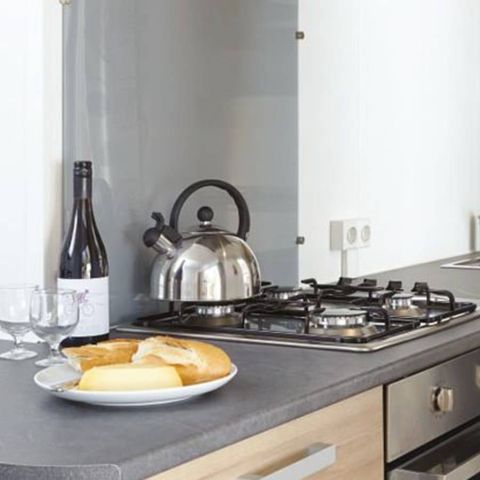 Stacaravan 4 personen - Premium | 2 slaapkamers | 4 pers. | Terras Lounge | Airconditioning