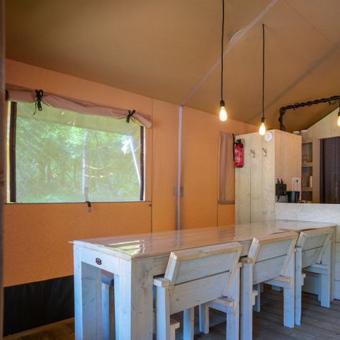 Safaritent 6 personen - incl. sanitair