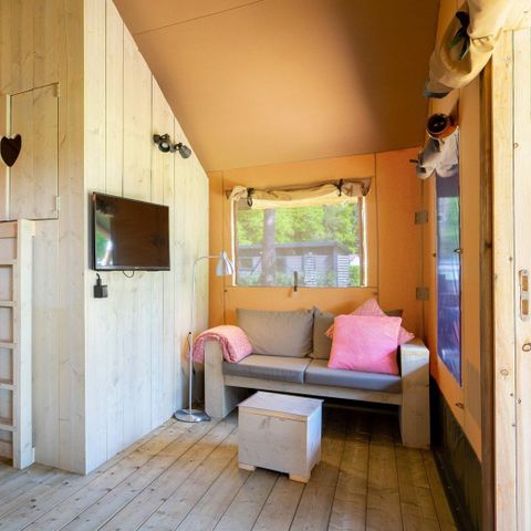 Safaritent 6 personen - incl. sanitair