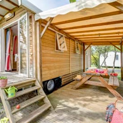 UNIEKE ACCOMMODATIE 4 personen - Roulotte 4p 2ch