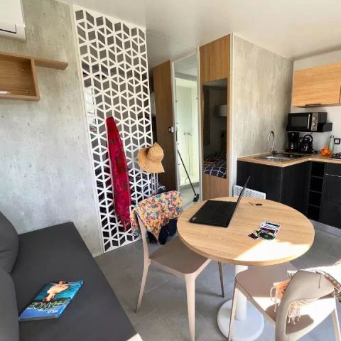 Stacaravan 2 personen - Stacaravan Parpaioun 2 Personen Airconditioning + TV