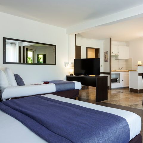 Hotelkamer 3 personen - Driepersoonskamer - Tuinzicht