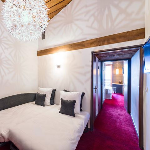 Hotelkamer 4 personen - Classic Familiekamer - Uitzicht op het Dorp