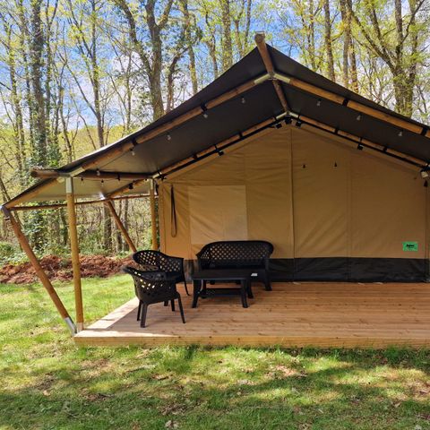 Safaritent 6 personen - incl. toilet