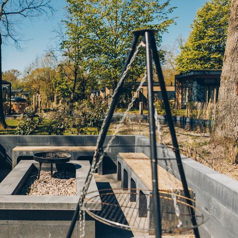 Lodge 5 personen - Loevestein Deluxe met Hottub