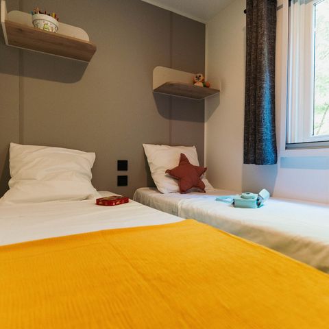 Stacaravan 6 personen - Stacaravan Prestige Plus zeezicht - 3 Slaapkamers - 32m² - Frankrijk
