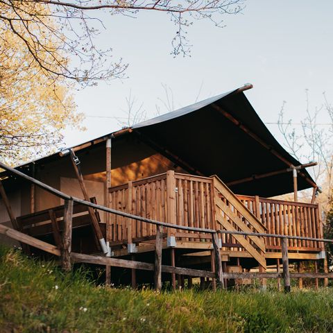 Safaritent 4 personen - incl. sanitair