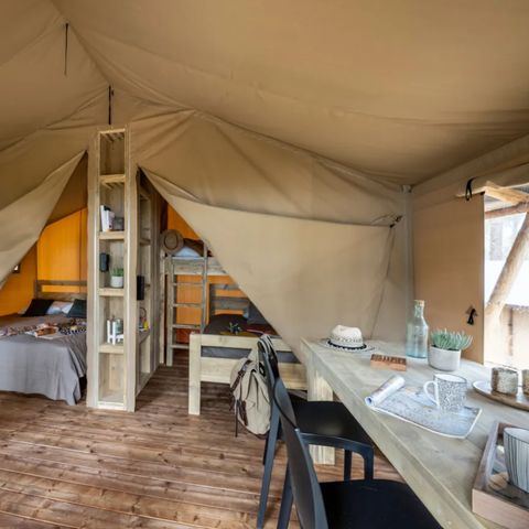 Tent 5 personen - Comforttent met 2 slaapkamers - geen sanitair