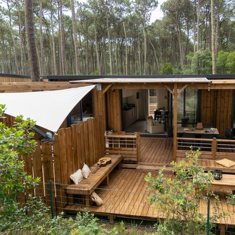 Stacaravan 4 personen - Exclusief - 2 slaapkamers - 2 doucheruimtes - Airconditioning.