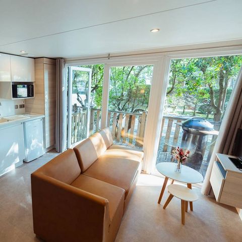 Stacaravan 8 personen - Exclusief - 4 slaapkamers - 3 doucheruimtes - Airconditioning. 2 modules