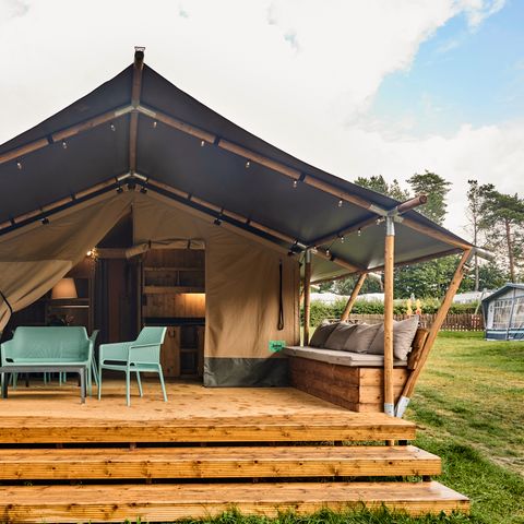 Safaritent 4 personen - incl. sanitair