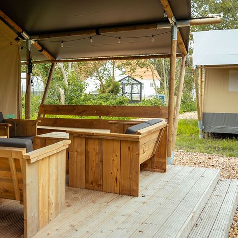 Safaritent 6 personen - incl. sanitair