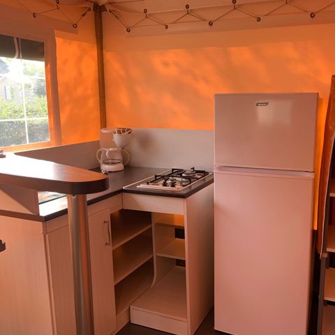 Glampingtent 4 personen - 2-slaapkamer bungalowtent