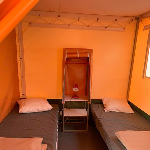 Glampingtent 4 personen - 2-slaapkamer bungalowtent